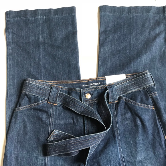 Chico’s Tie waist platinum Trouser Jeans - Picture 2 of 5